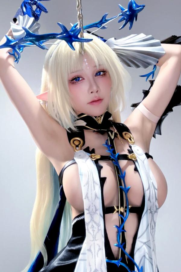   水淼aqua - 芙露德莉斯 Fleurdelys 二次元奇幻角色扮演性感冷艳自拍第8张图片