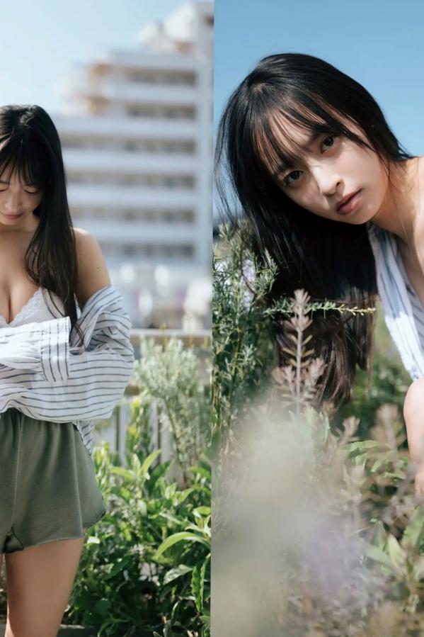   大槻りこ - 朝陽と... 阳光比基尼与室内泳装清新性感写真第5张图片