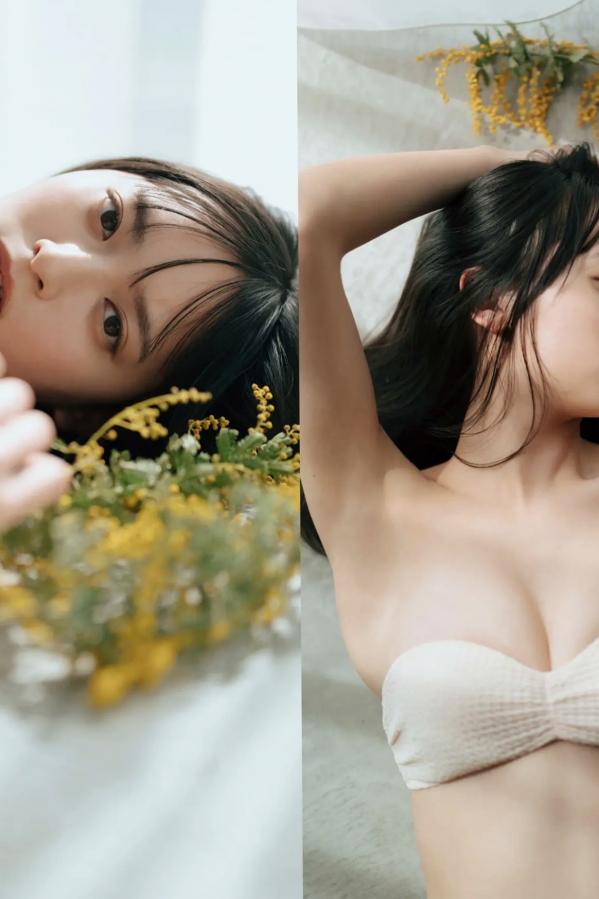   大槻りこ - 朝陽と... 阳光比基尼与室内泳装清新性感写真第20张图片