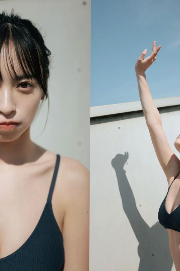   大槻りこ - 朝陽と... 阳光比基尼与室内泳装清新性感写真第35张图片