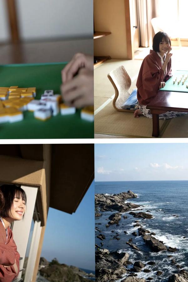    高宮まり x 岡田紗佳《牌 x 牌 more》温泉和服与性感内衣私房写真第17张图片