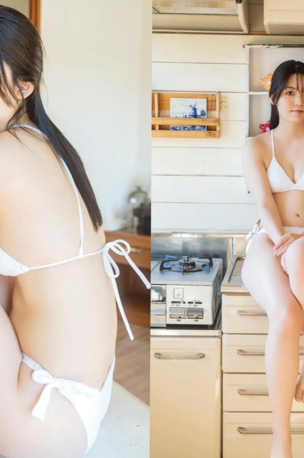    松島かのん - デートのあとは…清新家居与白色比基尼私房写真第10张图片