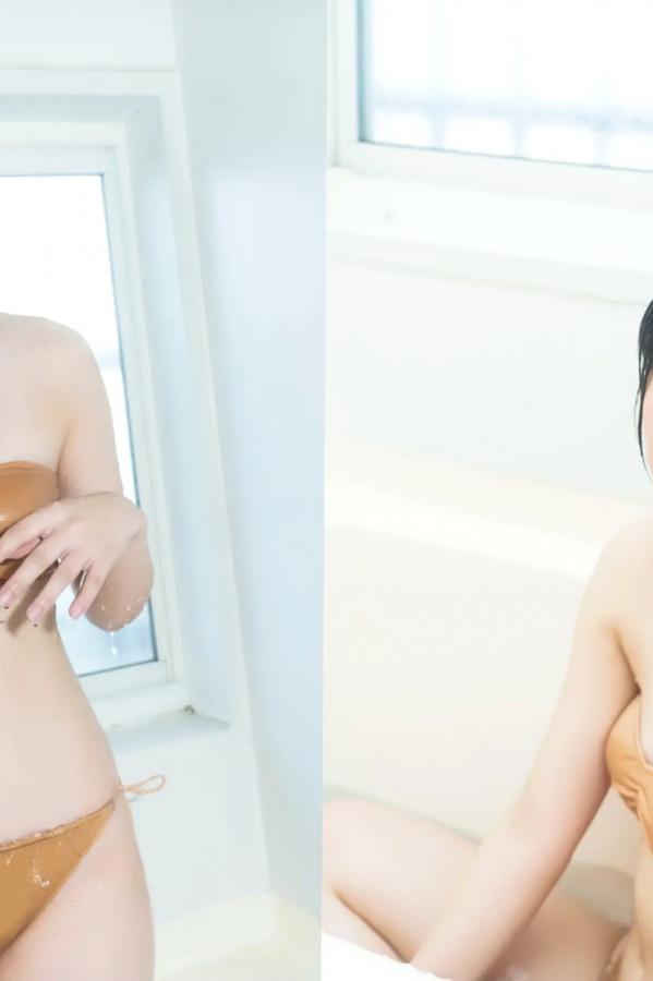   松島かのん - 艶肌濡れる午後のバスタイム 浴室湿身比基尼性感写真第11张图片