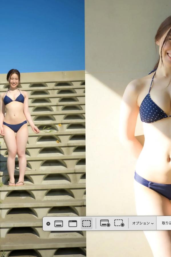   朝倉ここな - COCONANA 日系清纯JK制服与海滩比基尼户外写真第2张图片