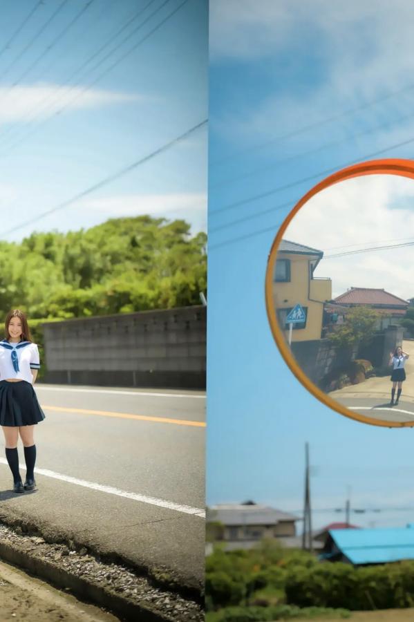   朝倉ここな - COCONANA 日系清纯JK制服与海滩比基尼户外写真第14张图片