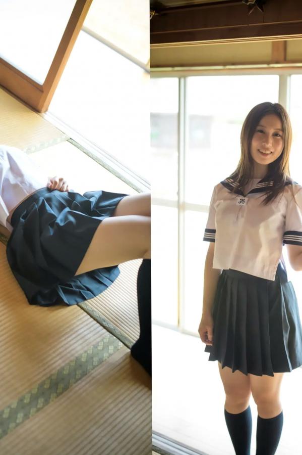   朝倉ここな - COCONANA 日系清纯JK制服与海滩比基尼户外写真第20张图片