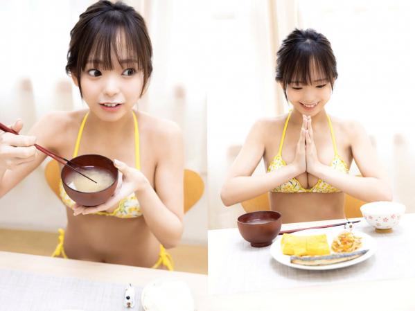    古湊まり - 料理の腕は父譲り 居家厨娘与浴室湿身清新比基尼写真第11张图片