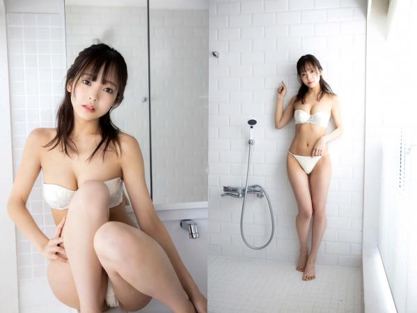    古湊まり - 料理の腕は父譲り 居家厨娘与浴室湿身清新比基尼写真第27张图片