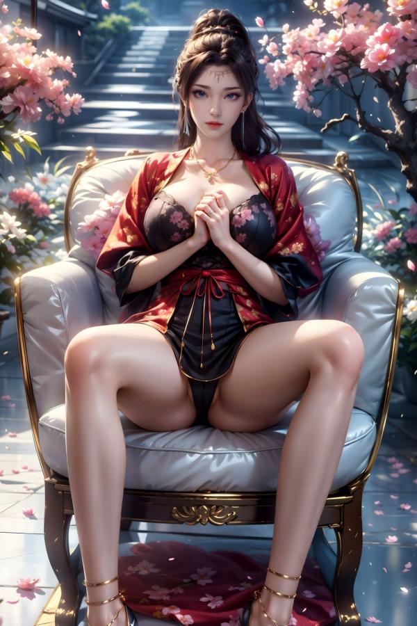    AI美女-斗破苍穹-云韵-花宗 仙侠国风大尺度性感唯美写真第4张图片