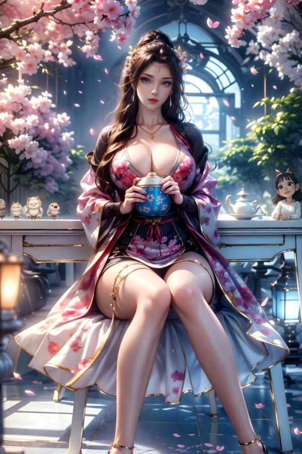    AI美女-斗破苍穹-云韵-花宗 仙侠国风大尺度性感唯美写真第7张图片