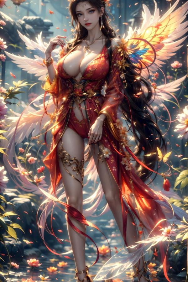    AI美女-斗破苍穹-云韵-花宗 仙侠国风大尺度性感唯美写真第11张图片