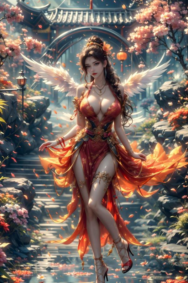    AI美女-斗破苍穹-云韵-花宗 仙侠国风大尺度性感唯美写真第15张图片