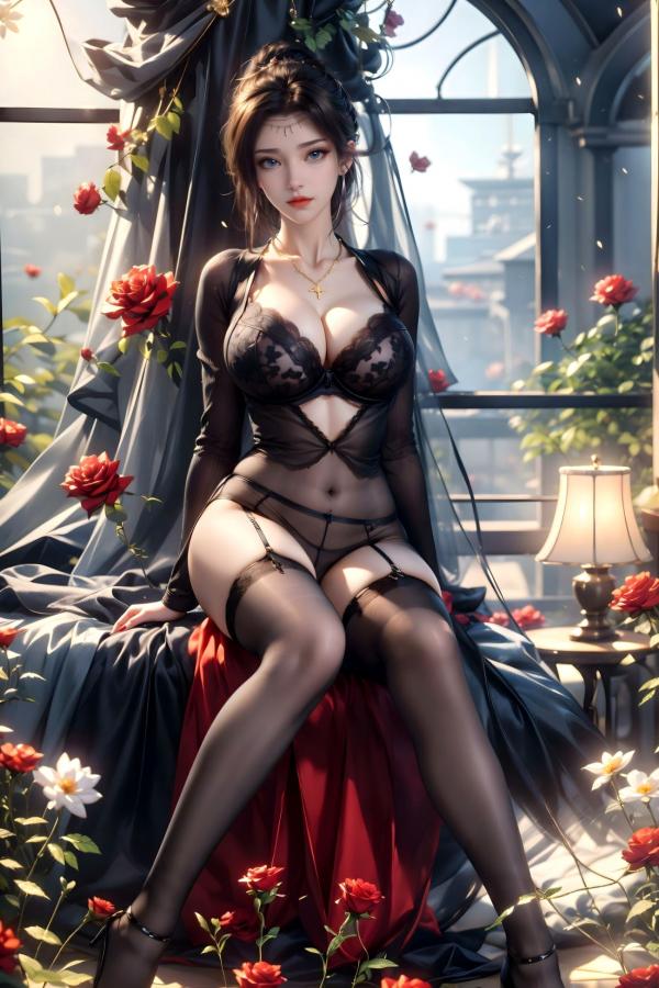    AI美女-斗破苍穹-云韵-花宗 仙侠国风大尺度性感唯美写真第20张图片