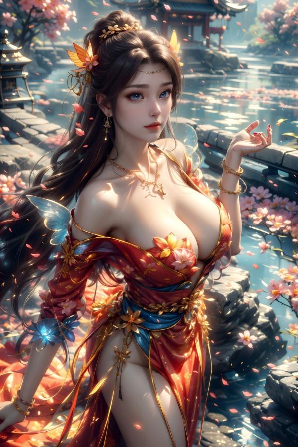    AI美女-斗破苍穹-云韵-花宗 仙侠国风大尺度性感唯美写真第22张图片