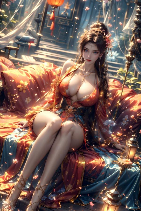    AI美女-斗破苍穹-云韵-花宗 仙侠国风大尺度性感唯美写真第28张图片