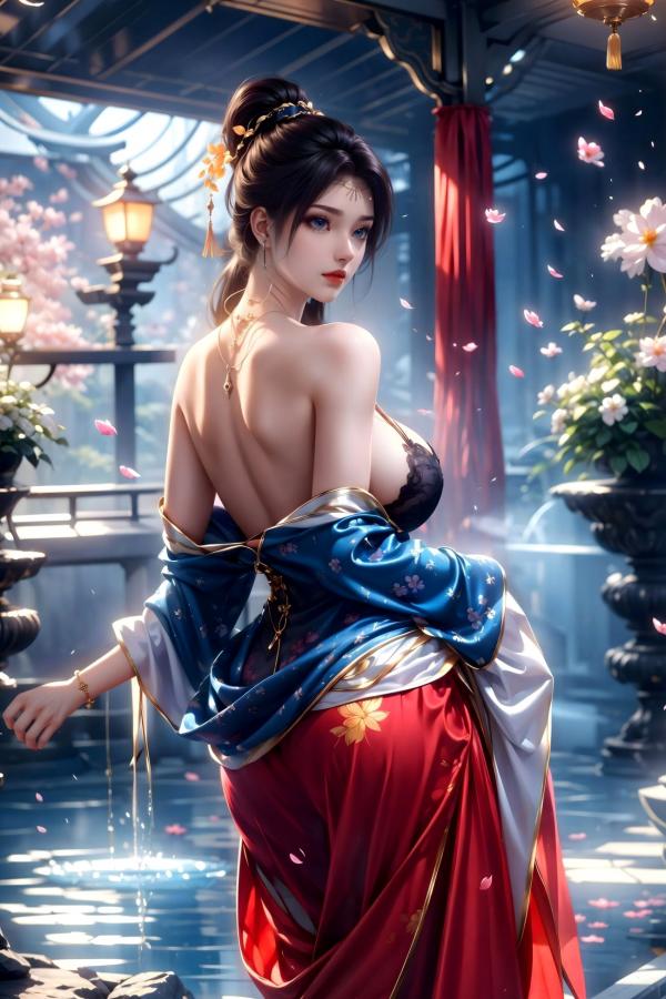    AI美女-斗破苍穹-云韵-花宗 仙侠国风大尺度性感唯美写真第30张图片