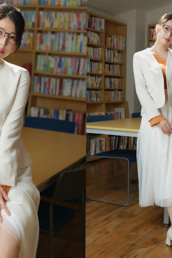   森日向子《僕は、誘惑教師に恋をする Class.02》知性女教师黑丝内衣与泳装诱惑写真第2张图片