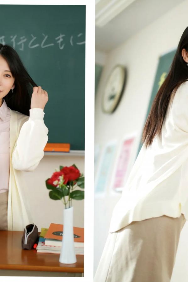   森日向子 - 诱惑女教师眼镜制服性感内衣写真《僕は、誘惑教師に恋をする Class.01》第4张图片