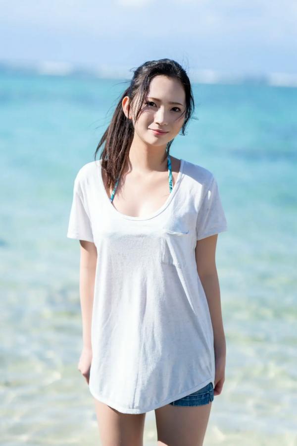   街山みほ - 煌めく紺碧の 日本海边沙滩比基尼清新性感写真第99张图片