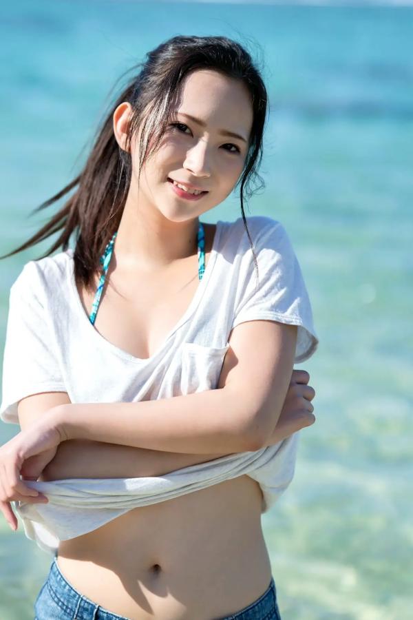   街山みほ - 煌めく紺碧の 日本海边沙滩比基尼清新性感写真第100张图片
