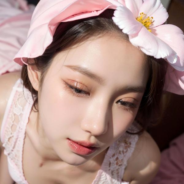    AI美女-拟实-玫瑰园户外花海大尺度性感诱惑写真第9张图片