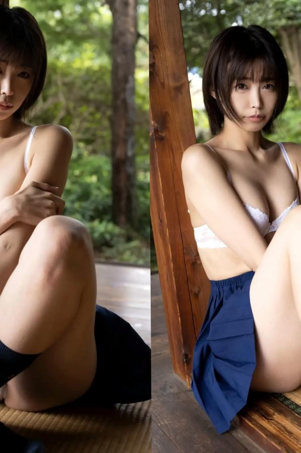   真中つぐ - Eureka [26P] 日系校服制服与红色比基尼和服私房写真第6张图片