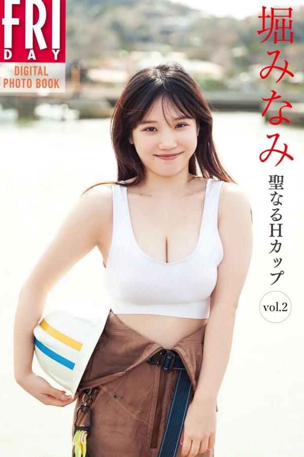    堀みなみ - 聖なるHカップ vol.2 [57P] 日系条纹泳衣清新家居性感写真第1张图片