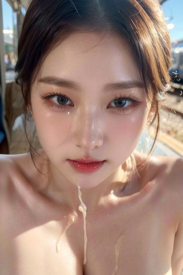   AI美女-拟实-火车站里的美女 车厢大尺度极品尤物写真第73张图片
