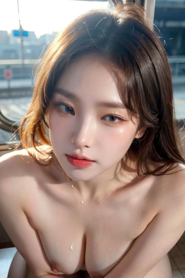   AI美女-拟实-火车站里的美女 车厢大尺度极品尤物写真第82张图片