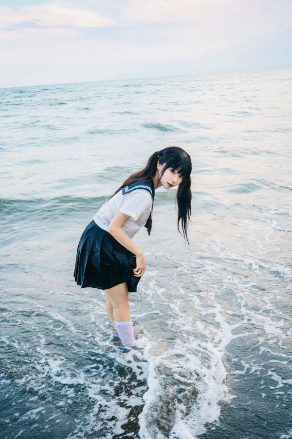 蠢沫沫  蠢沫沫-夏想-上 日系和服海边校服水疗比基尼性感写真第158张图片