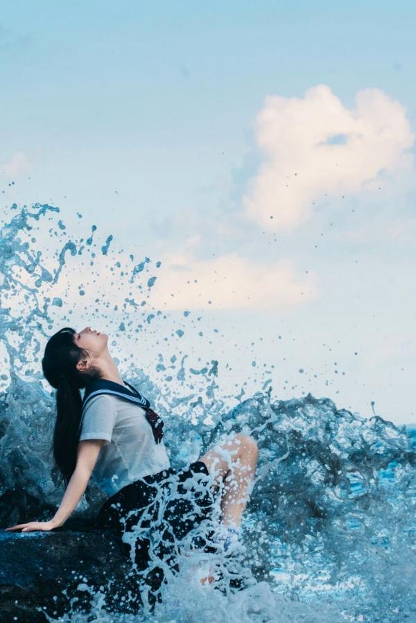 蠢沫沫  蠢沫沫-夏想-上 日系和服海边校服水疗比基尼性感写真第163张图片