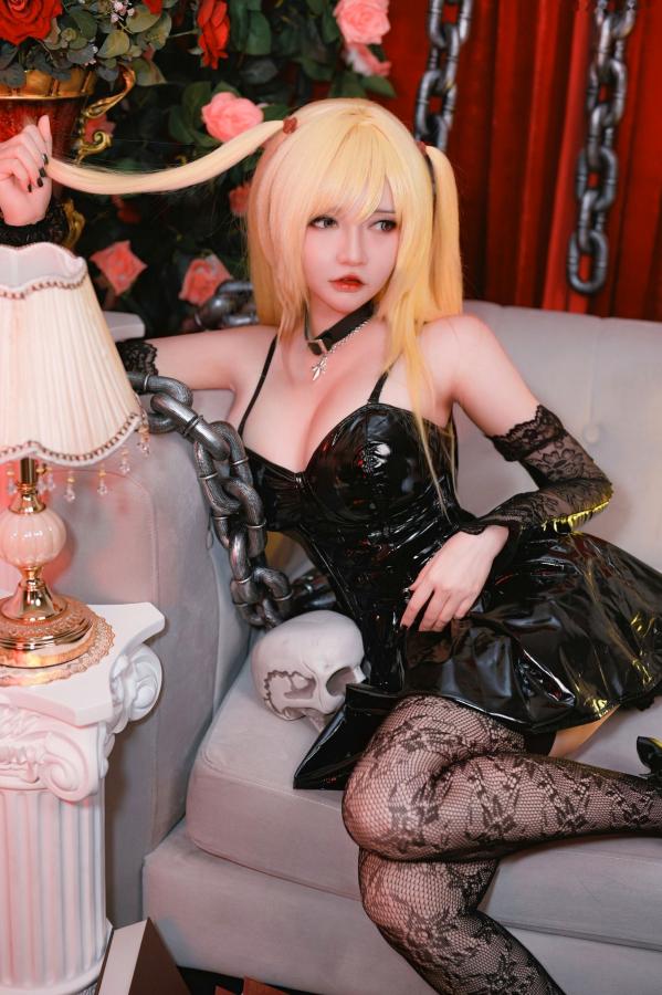   Potato-Godzilla-Misa-Amane-死亡笔记-弥海砂 暗黑哥特风性感COS角色扮演私房写真第12张图片