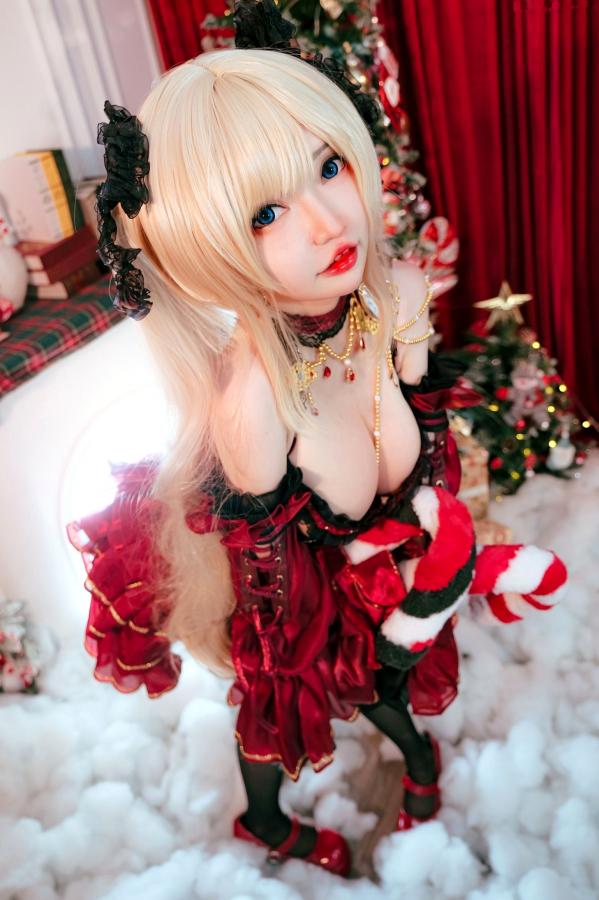 Potato Godzilla  Potato-Godzilla-Marie-Rose-Xmas 玛丽罗斯圣诞性感COS角色扮演写真第3张图片