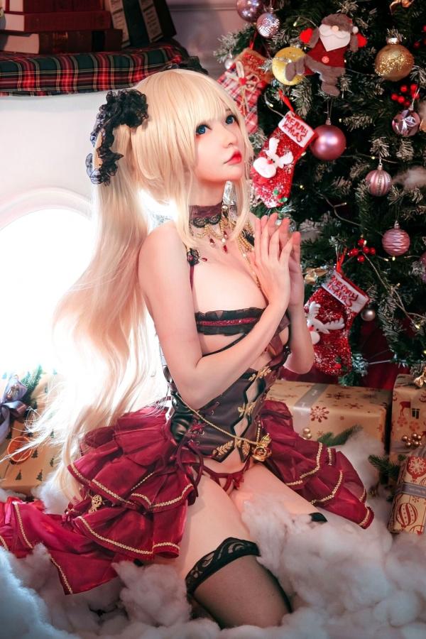 Potato Godzilla  Potato-Godzilla-Marie-Rose-Xmas 玛丽罗斯圣诞性感COS角色扮演写真第16张图片