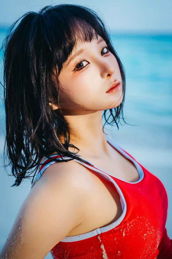 蠢沫沫  蠢沫沫2025年12月自拍 海边沙滩泳衣与性感内衣私房写真第36张图片