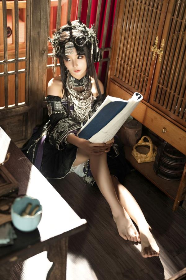   蠢沫沫《作品2》古风韵味与蕾丝私房性感角色扮演写真第4张图片