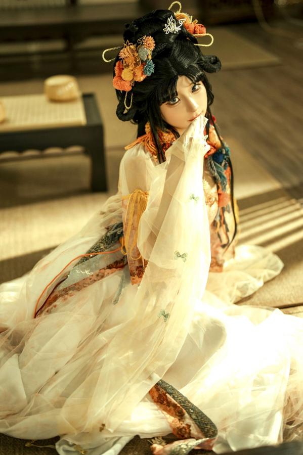   蠢沫沫《作品2》古风韵味与蕾丝私房性感角色扮演写真第45张图片