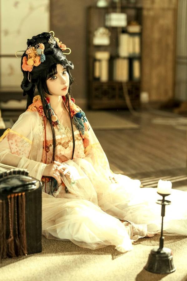  蠢沫沫《作品2》古风韵味与蕾丝私房性感角色扮演写真第49张图片