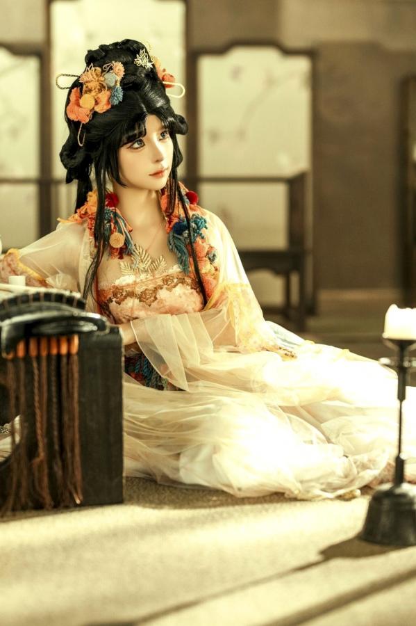   蠢沫沫《作品2》古风韵味与蕾丝私房性感角色扮演写真第52张图片
