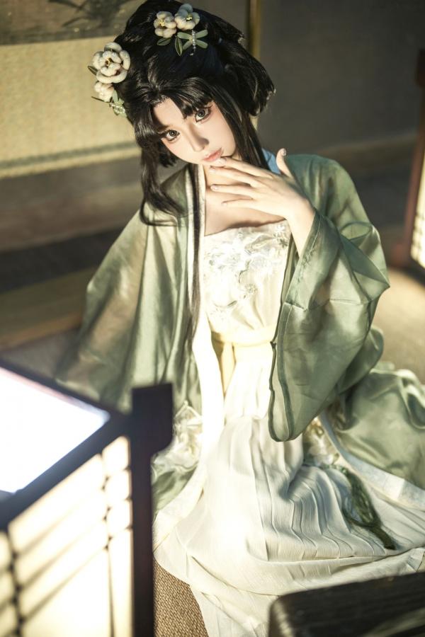   蠢沫沫《作品2》古风韵味与蕾丝私房性感角色扮演写真第92张图片