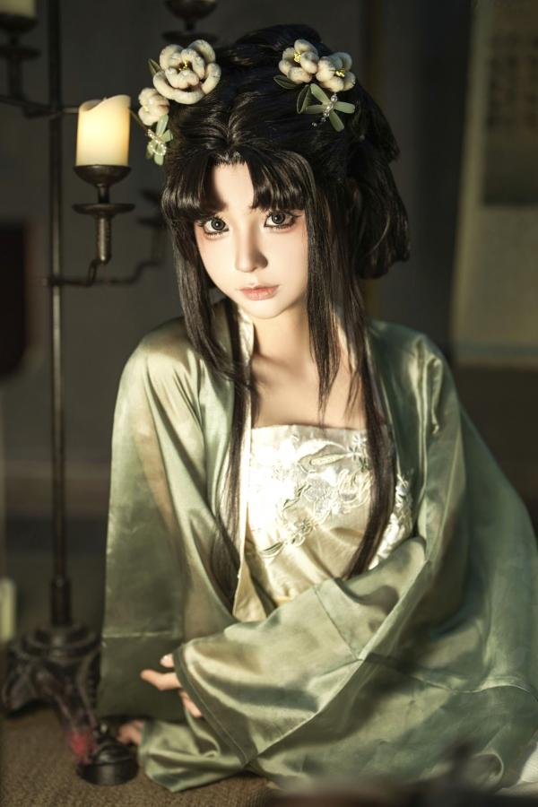   蠢沫沫《作品2》古风韵味与蕾丝私房性感角色扮演写真第97张图片