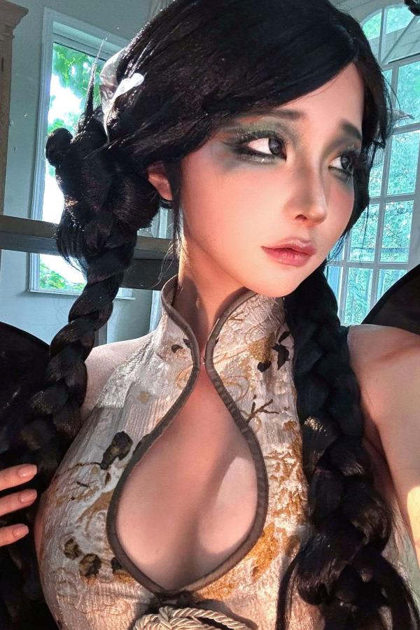 蠢沫沫  蠢沫沫-《枯叶蝶》国风奇幻性感旗袍角色扮演写真第61张图片