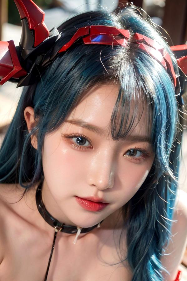   AI美女-拟实-Cos-明日方舟-Chen 性感比基尼泳池大尺度诱惑写真第60张图片