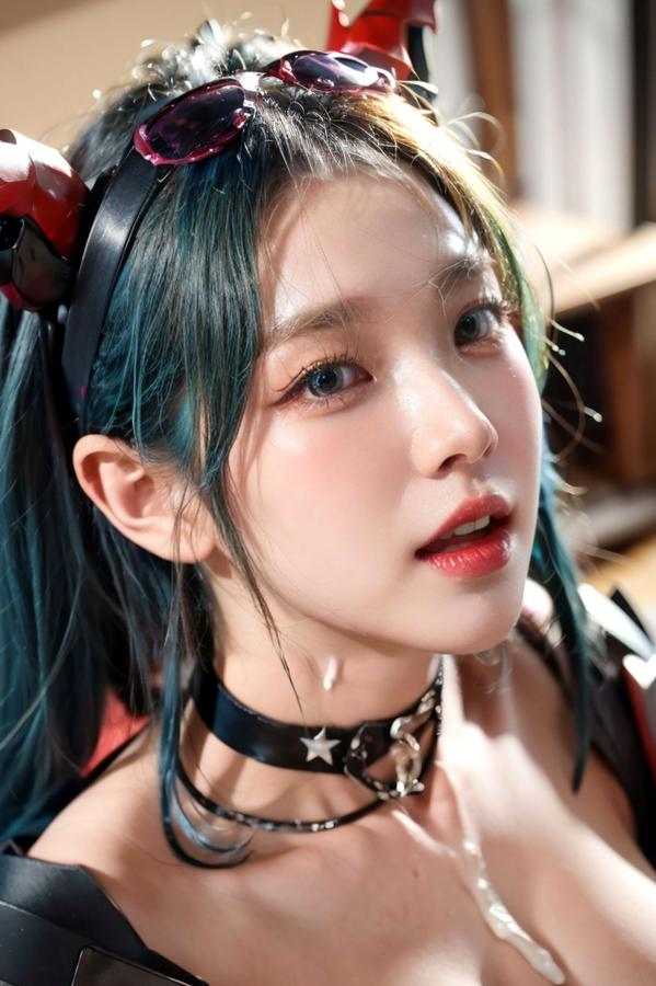   AI美女-拟实-Cos-明日方舟-Chen 性感比基尼泳池大尺度诱惑写真第74张图片