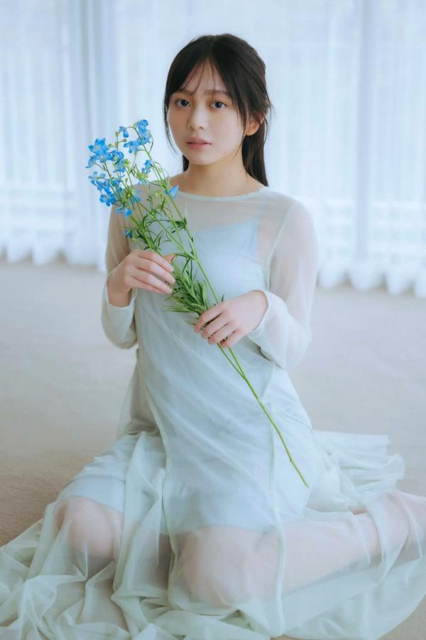   蓬莱舞 - 蒼い音 vol.2 豪華版 日系清纯美少女白色内衣私房写真 治愈系性感图集第2张图片