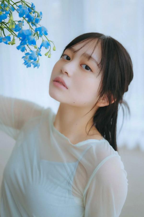   蓬莱舞 - 蒼い音 vol.2 豪華版 日系清纯美少女白色内衣私房写真 治愈系性感图集第3张图片