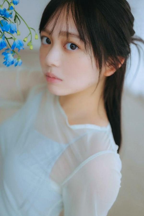   蓬莱舞 - 蒼い音 vol.2 豪華版 日系清纯美少女白色内衣私房写真 治愈系性感图集第4张图片