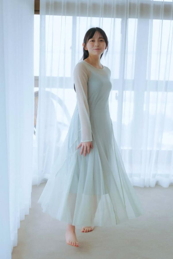   蓬莱舞 - 蒼い音 vol.2 豪華版 日系清纯美少女白色内衣私房写真 治愈系性感图集第11张图片