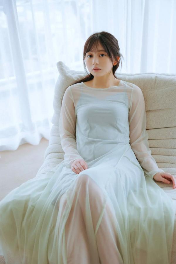   蓬莱舞 - 蒼い音 vol.2 豪華版 日系清纯美少女白色内衣私房写真 治愈系性感图集第13张图片