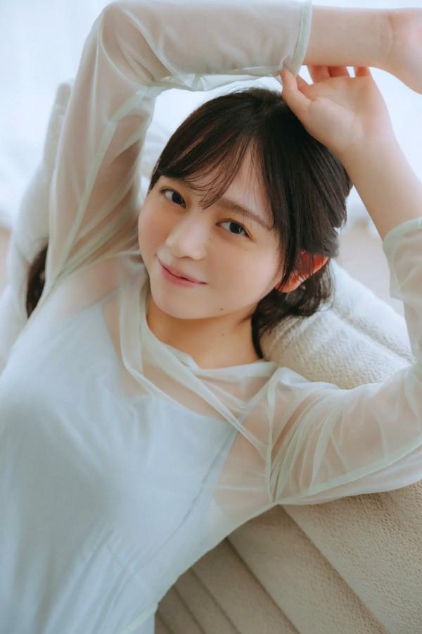   蓬莱舞 - 蒼い音 vol.2 豪華版 日系清纯美少女白色内衣私房写真 治愈系性感图集第14张图片